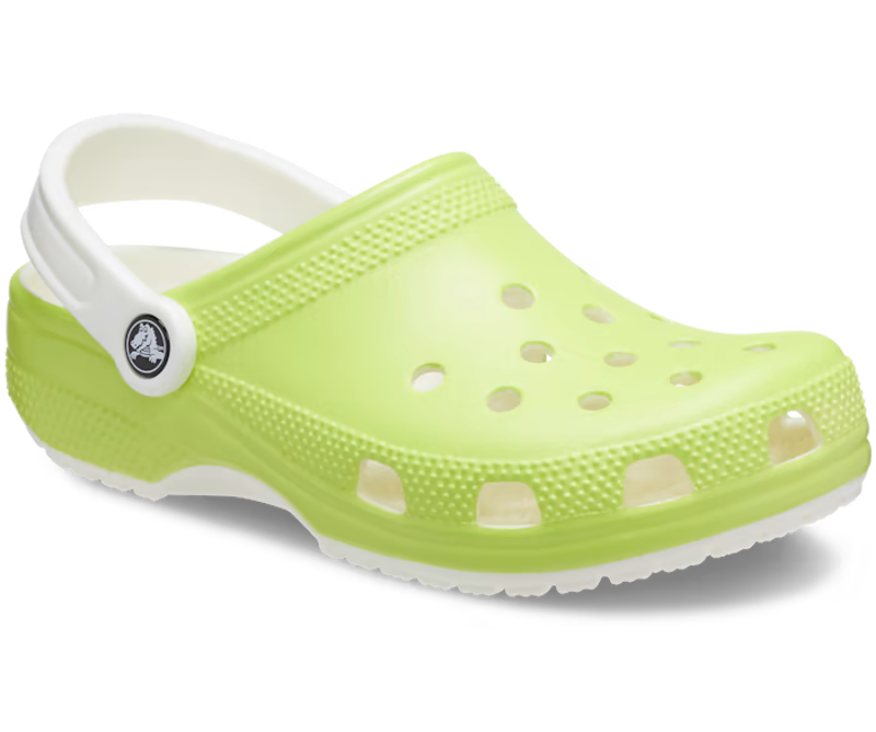 Crocs Classic Glow in the Dark Clog Kids in Limeade-4